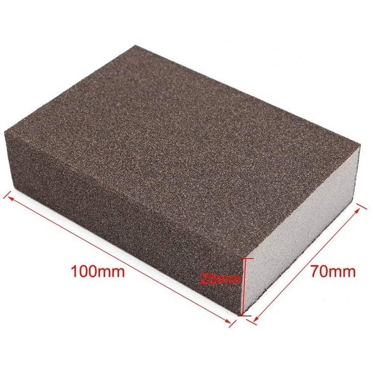 Factory Dust Free Metal Shell Edge Grinding Dry Sponge Abrasives Silicon Sanding Sponge Foam Pad Emery Paper