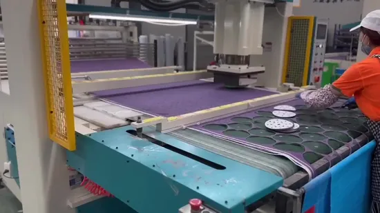 Esponja de lijado de malla de bucle de gancho de 6 pulgadas y 150mm personalizada, pintura de pulido de óxido de aluminio, disco de papel de lija de espuma abrasiva